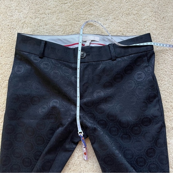 Banana Republic Women’s Black Camden Fit Jacquard Ankle Pants - Sz 2 - EUC - Picture 9 of 10